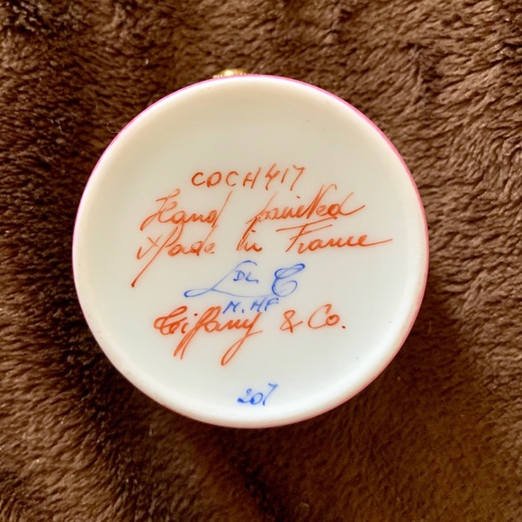 Tiffany & Co. Limoges France Pink Pig Trinket Box - Picture 6 of 6